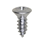 #10x1/2" Phillips Oval Head Tapping Screw, Type A/AB, Zinc, Standard
