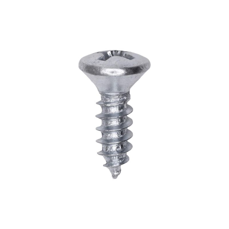 #10x5/8" Phillips Oval Head Tapping Screw, Type A/AB, Zinc