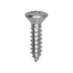 #10x3/4" Phillips Oval Head Tapping Screw, Type A/AB, Zinc, Standard