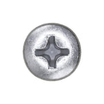 #10x3/4" Phillips Oval Head Tapping Screw, Type A/AB, Zinc, Standard