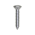 #10x1" Phillips Oval Head Tapping Screw, Type A/AB, Zinc, Standard