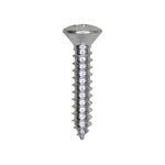 #10x1" Phillips Oval Head Tapping Screw, Type A/AB, Zinc, Standard