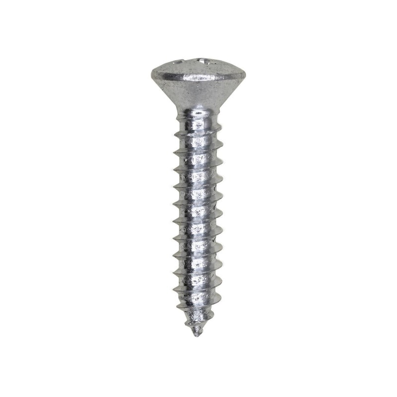 #10x1" Phillips Oval Head Tapping Screw, Type A/AB, Zinc, Standard