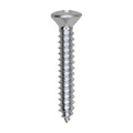 #10x1-1/4" Phillips Oval Head Tapping Screw, Type A/AB, Zinc, Standard