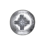 #10x1-1/4" Phillips Oval Head Tapping Screw, Type A/AB, Zinc, Standard