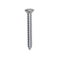 #10x1-1/2" Phillips Oval Head Tapping Screw, Type A/AB, Zinc