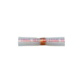 Clear with Red Print Butt Connector Heat Shrink & Solder 22-18 AWG w Red, 22-18 Gauge