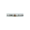 Clear with Black Print Butt Connector Heat Shrink & Solder 24-22 AWG w, 24-22 Gauge