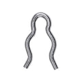 7/32" Hairpin Cotter Overall, Zinc
