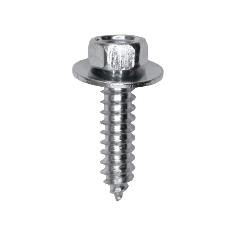 #14x1" Hex Head SEMS Indented Tapping Screw, Type A/AB, Zinc Chromate