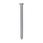 #8x2" Phillips Oval Head Tapping Screw, Type A/AB, Zinc, #6
