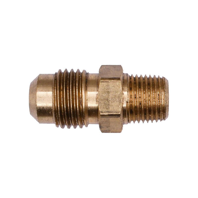 1/8" Brass Sae 45 Degree Flare To Male Pipe Adapter Threads, 5/16"