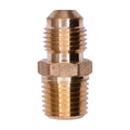 1/4" NPT Brass Sae 45 Degree Flare To Male Pipe Adapter Threads, 5/16"