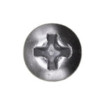 #10x1/2" Phillips Oval Head Tapping Screw, Type A/AB, Chrome, #8