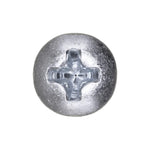 #10x1-1/4" Phillips Oval Head Tapping Screw, Type A/AB, Zinc, #8