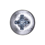 #10x2" Phillips Oval Head Tapping Screw, Type A/AB, Zinc