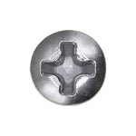#6x1/2" Phillips Oval Head Tapping Screw, Type A/AB, Chrome