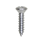 #6x5/8" Phillips Oval Head Tapping Screw, Type A/AB, Zinc