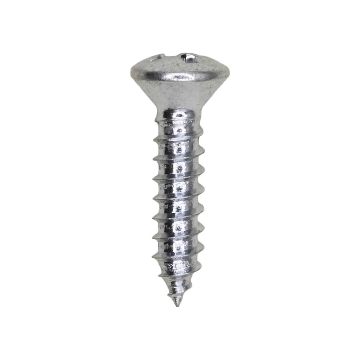 #6x5/8" Phillips Oval Head Tapping Screw, Type A/AB, Zinc