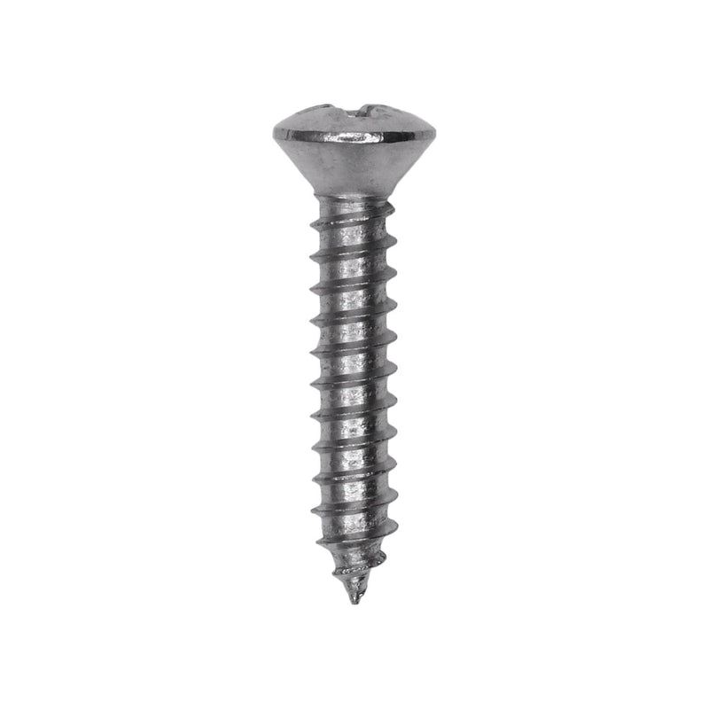 #6x3/4" Phillips Oval Head Tapping Screw, Type A/AB, Zinc