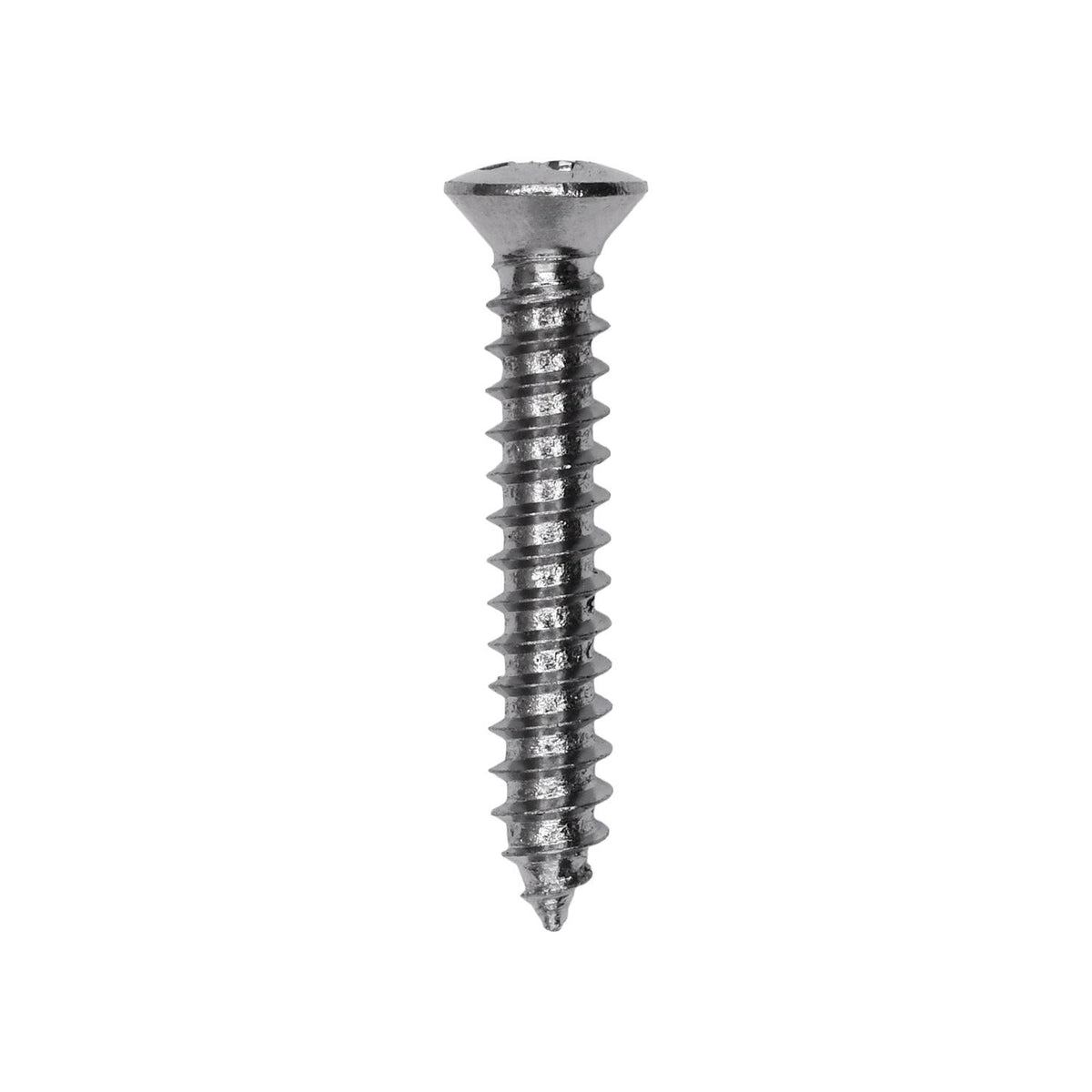 #6x1" Phillips Oval Head Tapping Screw, Type A/AB, Zinc