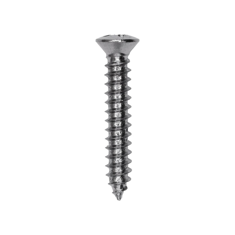 #6x1" Phillips Oval Head Tapping Screw, Type A/AB, Zinc