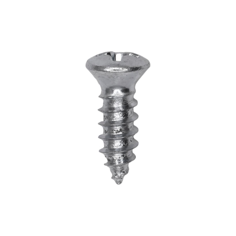 #8x1/2" Phillips Oval Head Tapping Screw, Type A/AB, Zinc, #6 Head Size