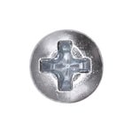 #8x1/2" Phillips Oval Head Tapping Screw, Type A/AB, Zinc, #6 Head Size