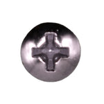 #8x1/2" Phillips Oval Head Tapping Screw, Type A/AB, Chrome, Standard