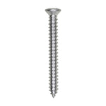 #8x1-1/2" Phillips Oval Head Tapping Screw, Type A/AB, Zinc, #6