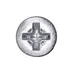 #8x1-1/2" Phillips Oval Head Tapping Screw, Type A/AB, Zinc, #6