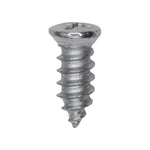 #10x1/2" Phillips Oval Head Tapping Screw, Type A/AB, Zinc, #6