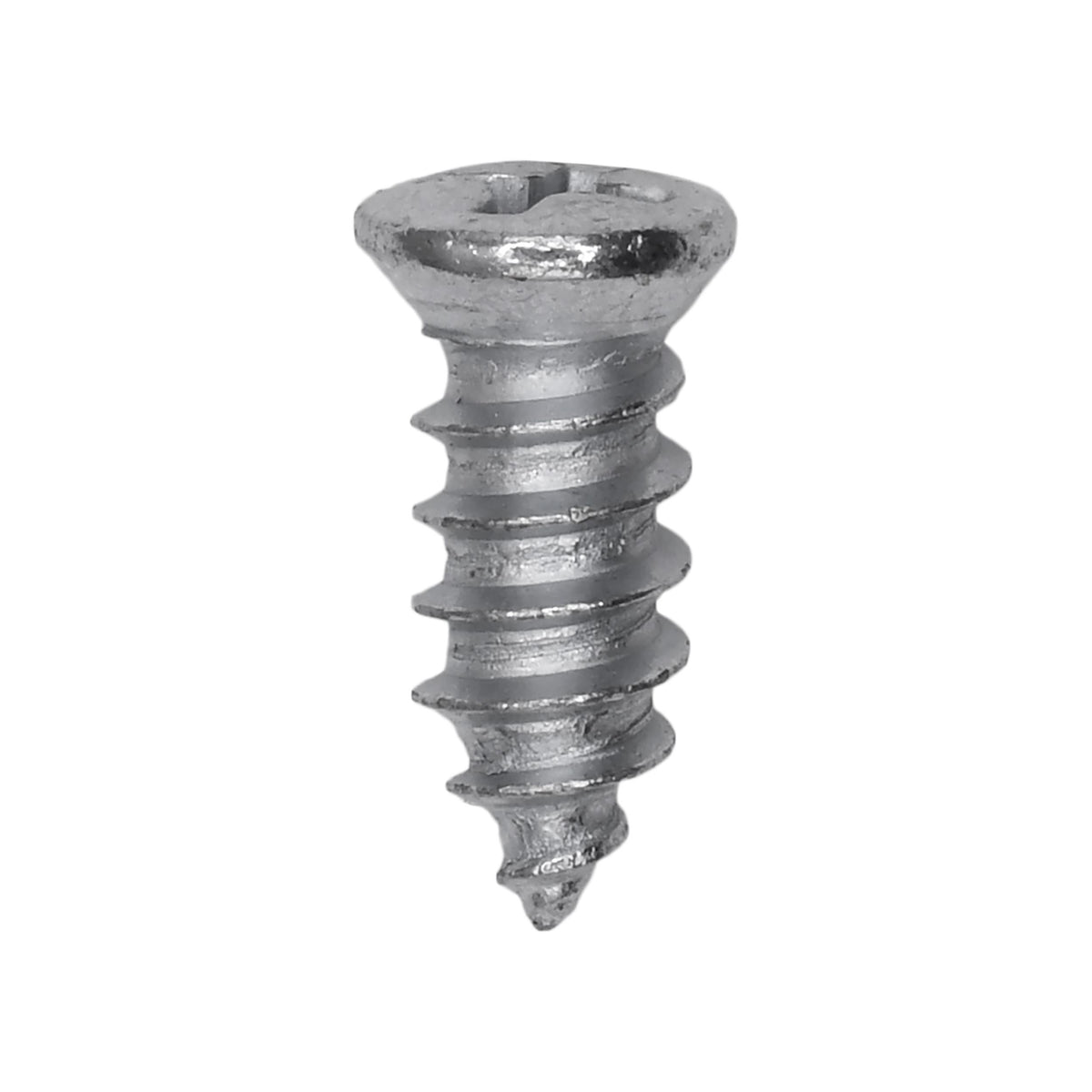 #10x1/2" Phillips Oval Head Tapping Screw, Type A/AB, Zinc, #6