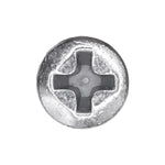#10x1/2" Phillips Oval Head Tapping Screw, Type A/AB, Zinc, #6