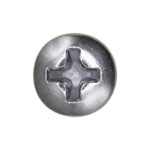 #10x5/8" Phillips Oval Head Tapping Screw, Type A/AB, Chrome