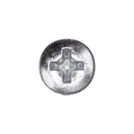 #10x3/4" Phillips Oval Head Tapping Screw, Type A/AB, Zinc, #8