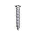 #10x1" Phillips Oval Head Tapping Screw, Type A/AB, Zinc, #6