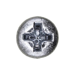 #10x1" Phillips Oval Head Tapping Screw, Type A/AB, Zinc, #6