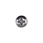 #10x1" Phillips Oval Head Tapping Screw, Type A/AB, Chrome, #8