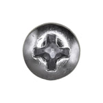#10x1-1/4" Phillips Oval Head Tapping Screw, Type A/AB, Chrome