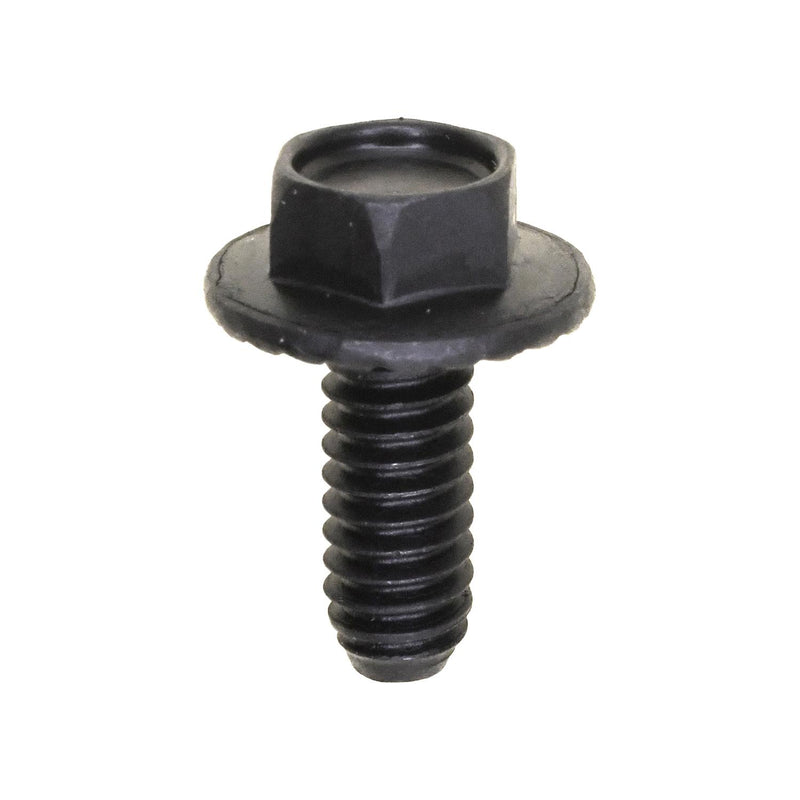 1/4"-20x5/8" Hex Washer Head Spin Lock Bolt, Black Phosphate