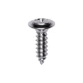 #8x5/8" Phillips Oval Head SEMS Tapping Screw Flush, Type A/AB, Chrome