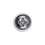#8x5/8" Phillips Oval Head SEMS Tapping Screw Flush, Type A/AB, Chrome