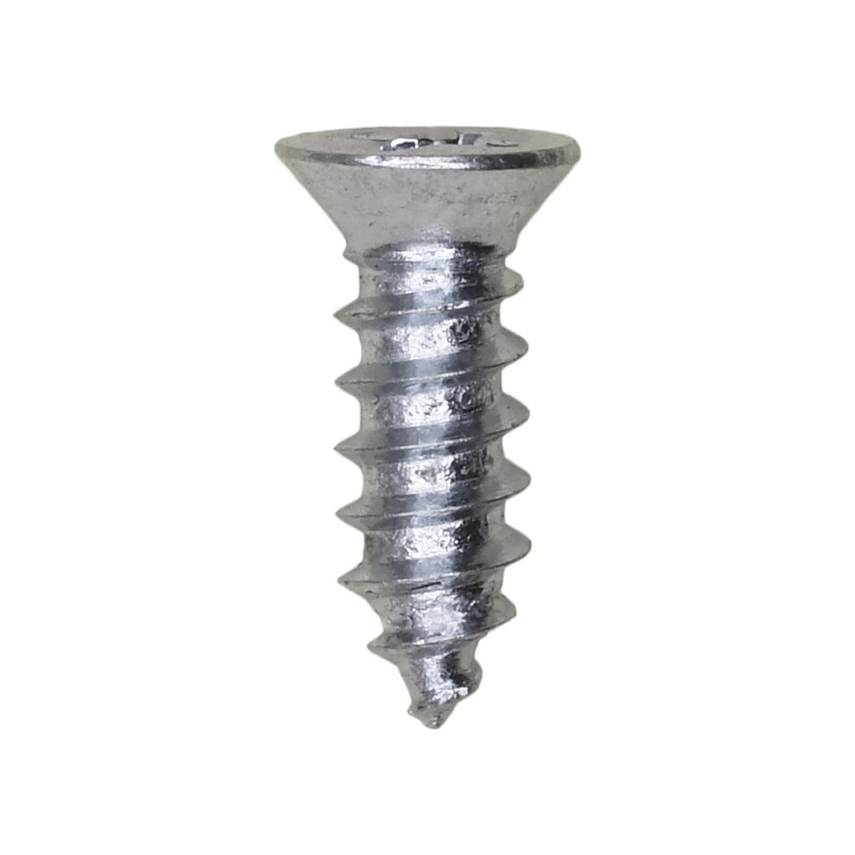 #8x1/2" Phillips Flat Head Tapping Screw, Type AB, Zinc, #6