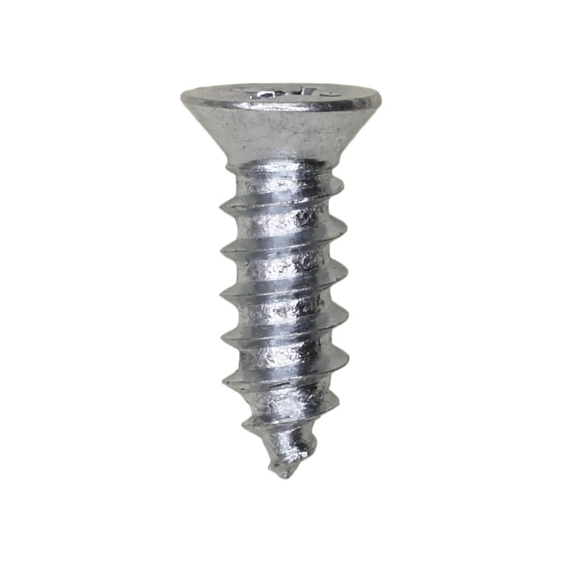 #8x1/2" Phillips Flat Head Tapping Screw, Type AB, Zinc, #6