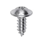 #8x7/16" Phillips Truss Head Washer Tapping Screw, Type A/AB, 3/8" Washer, Zinc