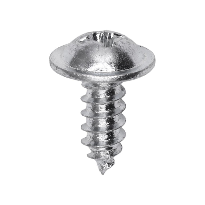#8x7/16" Phillips Truss Head Washer Tapping Screw, Type A/AB, 3/8" Washer, Zinc