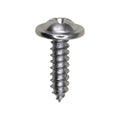 #8x5/8" Phillips Truss Head Round Washer Tapping Screw, Type A/AB, 13/32" Washer, Chrome