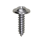 #8x5/8" Phillips Truss Head Round Washer Tapping Screw, Type A/AB, 13/32" Washer, Chrome