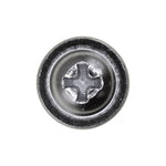 #8x5/8" Phillips Truss Head Round Washer Tapping Screw, Type A/AB, 13/32" Washer, Chrome